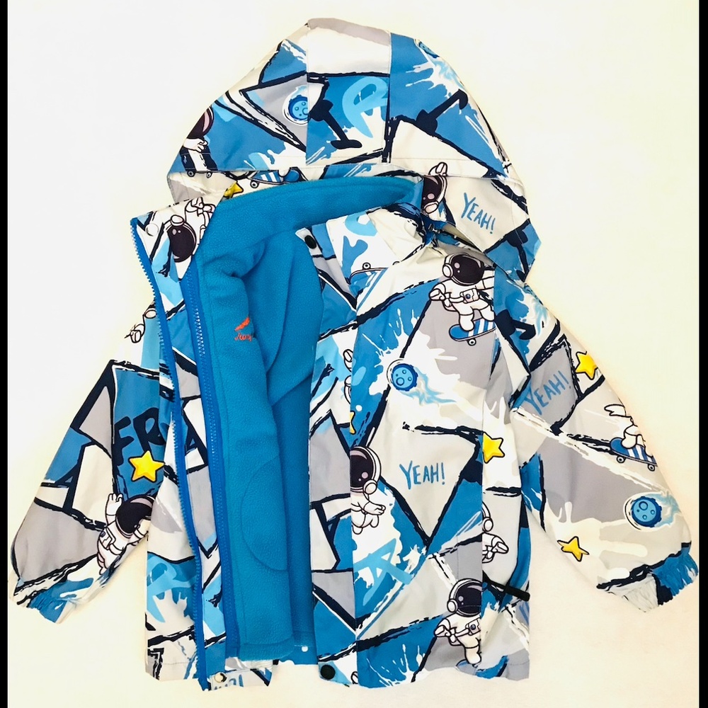 2/$29 Kids 3-way jacket 4T 3-in-1 fleece interchange - Picture 3 of 7